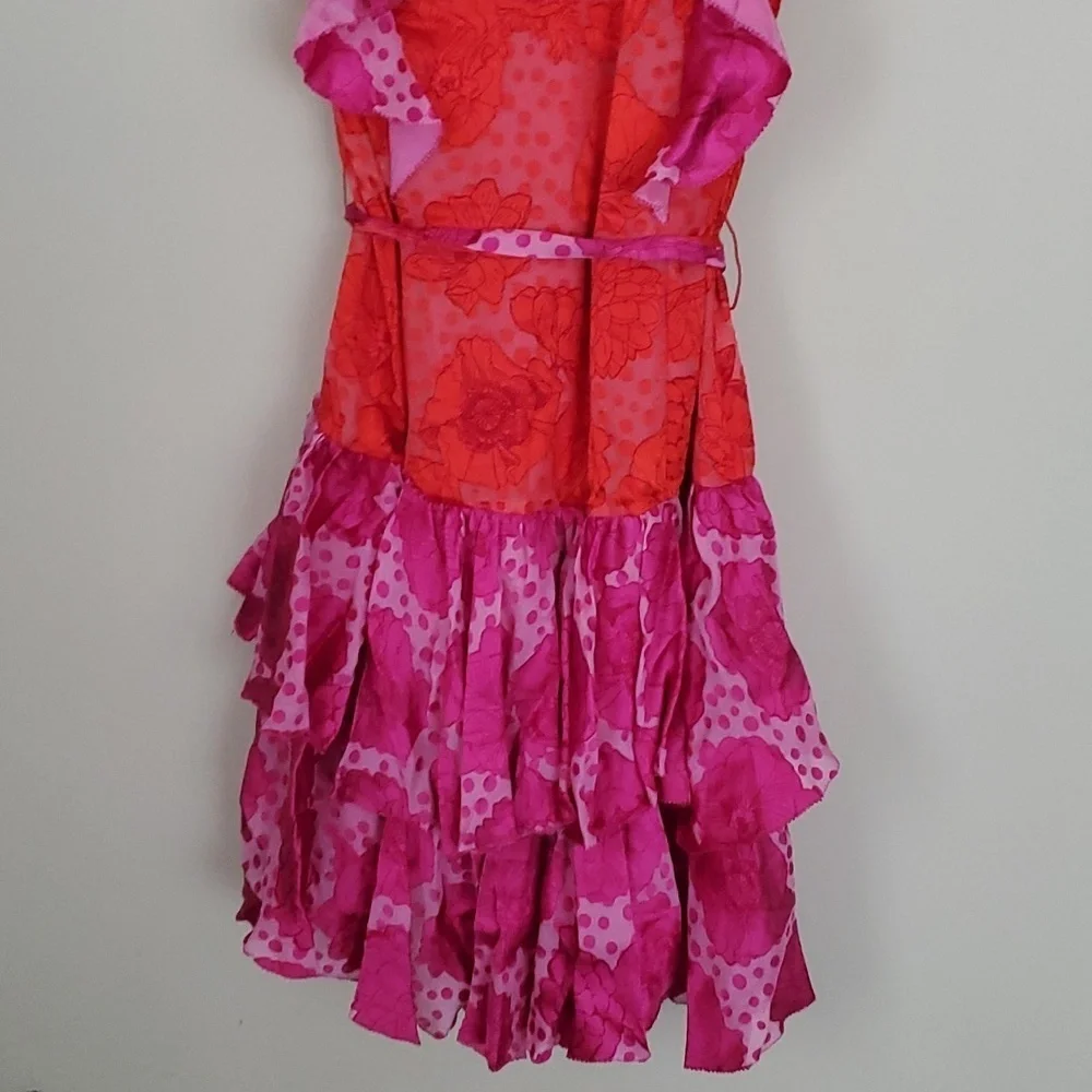 Le Superbe Aurora Flora Lil Flirt Ruffled Mini Dress - size 6 - NWT - Picture 15 of 16